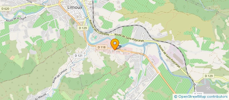 localisation de l'entreprise ETUDES RENOVATION ET CONSTRUCTION à LIMOUX