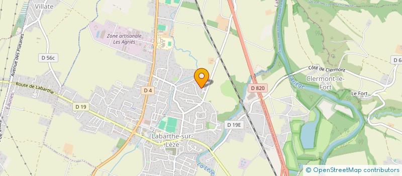 localisation de l'entreprise ETUDES REPRESENTATION MATIERE ELECTRIQUE à LABARTHE-SUR-LEZE