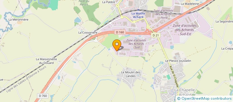 localisation de l'entreprise ETUDES SERVICES PLUS à LES ACHARDS
