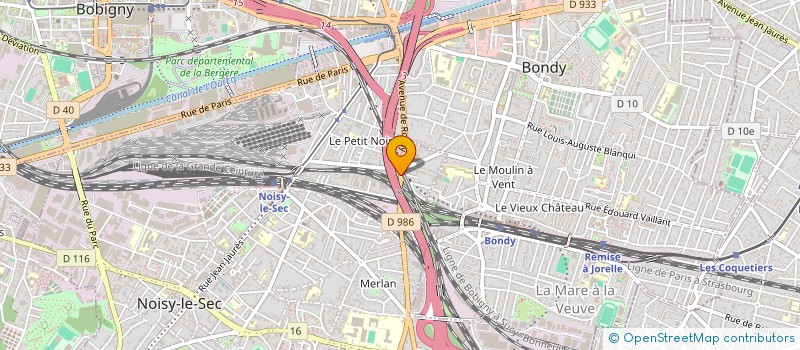 localisation de l'entreprise ETUDES SERVICES & PRESTATIONS à NOISY-LE-SEC