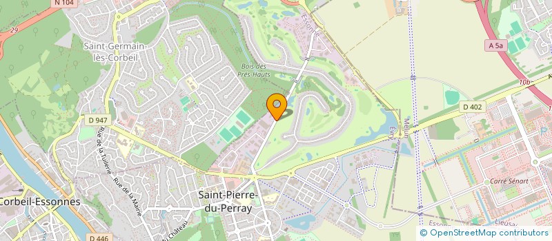 localisation de l'entreprise ETUDES SERVICES TRAVAUX PARISIENS ET MATERIELS à SAINT-PIERRE-DU-PERRAY