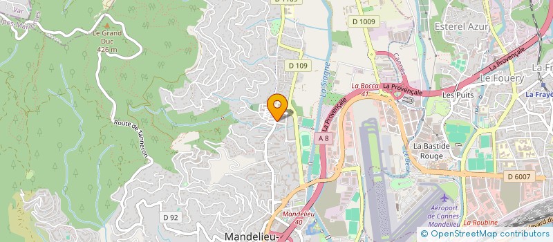 localisation de l'entreprise ETUDES TECHN EXPERT MAITRISE ENERGIE à MANDELIEU-LA-NAPOULE