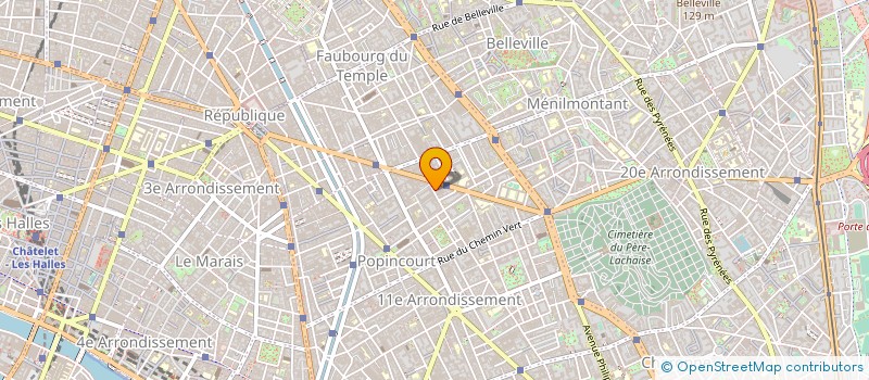 localisation de l'entreprise ETUDES TECHNIQUES  PARIS