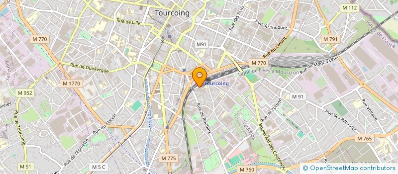 localisation de l'entreprise ETUDES TECHNIQUES ASSISTANCE INDUSTRIE à TOURCOING