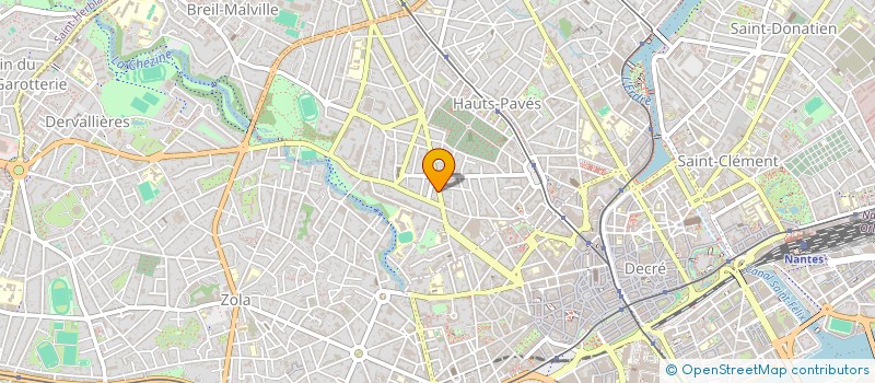 localisation de l'entreprise ETUDES TECHNIQUES DE L OUEST à NANTES