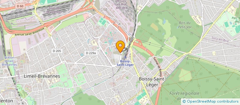 localisation de l'entreprise ETUDES TECHNIQUES DU BATIMENT à BOISSY-SAINT-LEGER