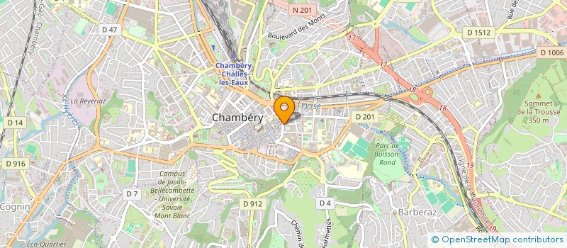 localisation de l'entreprise ETUDES TECHNIQUES DU BATIMENT-INGENIERIE à CHAMBERY