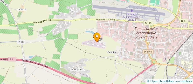 localisation de l'entreprise ETUDES TECHNIQUES EN INFRASTUCTURE à CARCASSONNE