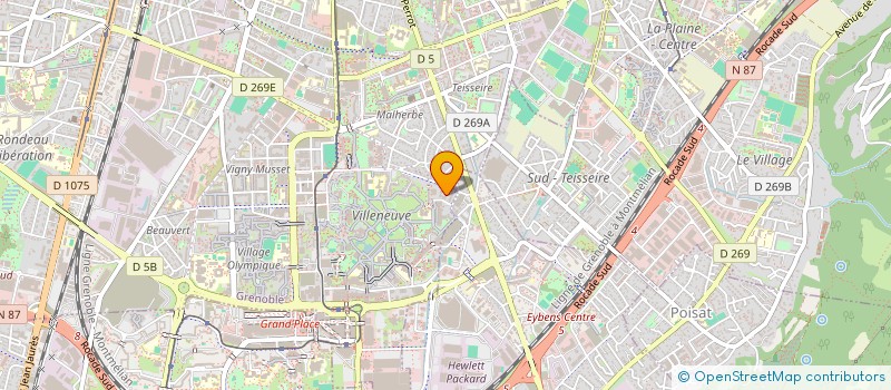 localisation de l'entreprise ETUDES TECHNIQUES ET CONTROLE à GRENOBLE