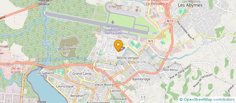 localisation de l'entreprise ETUDES TECHNIQUES ET INGENIERIE CARIBEENNES à LES ABYMES