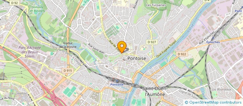 localisation de l'entreprise ETUDES TECHNIQUES ET REALISATIONS  PONTOISE