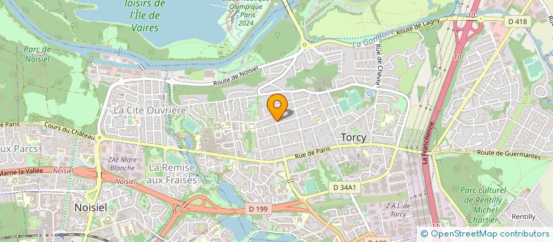 localisation de l'entreprise ETUDES TECHNIQUES GENERALES INGENIERIE à TORCY