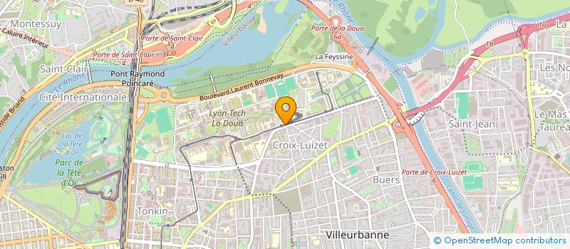 localisation de l'entreprise ETUDES TECHNIQUES INDUST ET COMMERCIALES à VILLEURBANNE