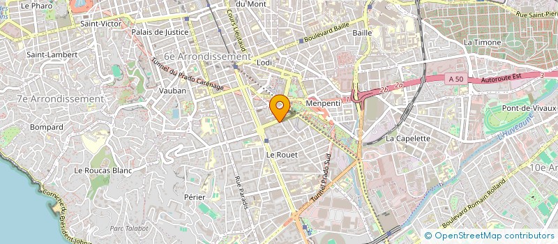 localisation de l'entreprise ETUDES TECHNIQUES OCEANOGRAPHIQUES  MARSEILLE