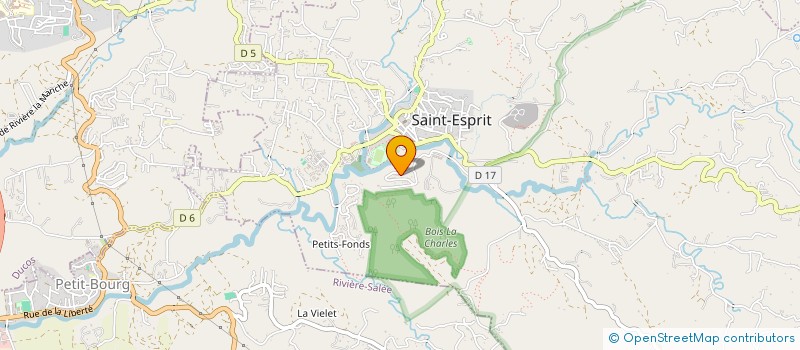 localisation de l'entreprise ETUDES TECHNIQUES STRUCTURES CARAIBES  DUCOS