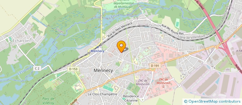 localisation de l'entreprise ETUDES TERRASSEMENT MACONNERIE à MENNECY