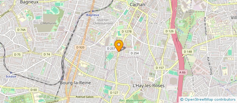localisation de l'entreprise ETUDES THERMIQUE DU BATIMENT MONGEREAU à CACHAN