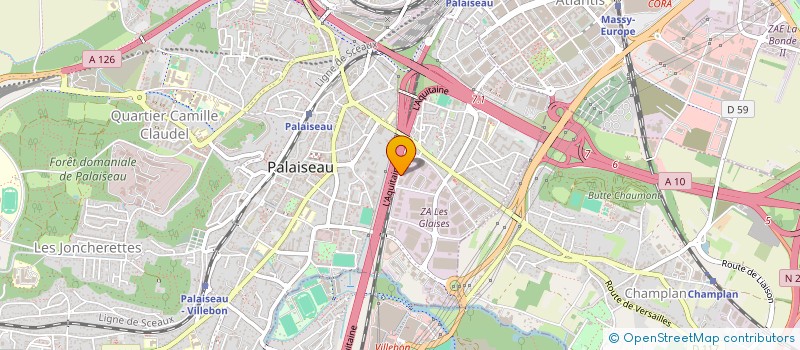 localisation de l'entreprise ETUDES THERMIQUES ET INFORMATIQUES à PALAISEAU
