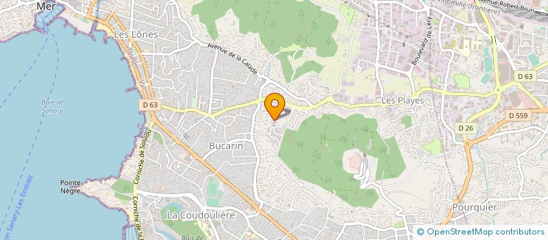 localisation de l'entreprise ETUDES TRAVAUX ET REALISATIONS DU SUD  SIX-FOURS-LES-PLAGES