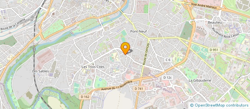 localisation de l'entreprise ETUDES TRAVAUX INGENIERIE IMMOBILIER à POITIERS