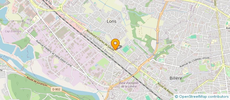 localisation de l'entreprise ETUDES TRAVAUX SERVICES SAV à LONS