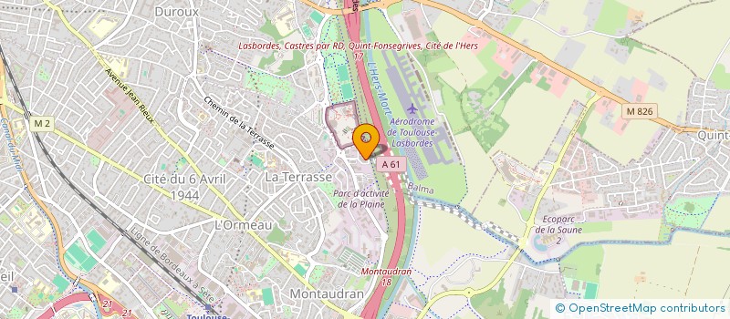 localisation de l'entreprise ETUDIA à TOULOUSE