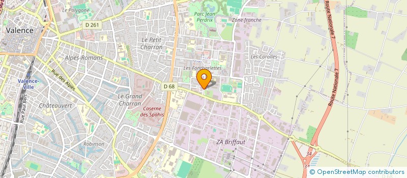 localisation de l'entreprise ETUDIA à VALENCE