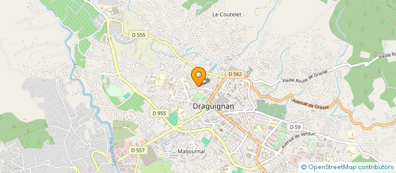 localisation de l'entreprise ETUDIANTE ET SPORTIVE DRACENOISE à DRAGUIGNAN