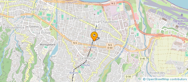 localisation de l'entreprise ETUDIANTS COMORIENS A LA REUNION à SAINT-DENIS