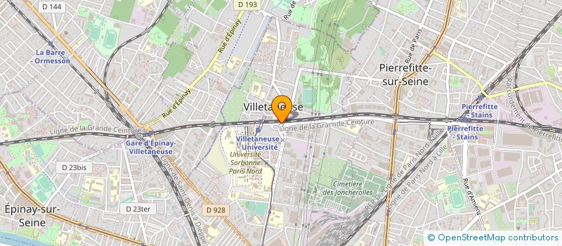 localisation de l'entreprise ETUDIANTS GUINEENS ET AMIS DE PARIS 13 à VILLETANEUSE