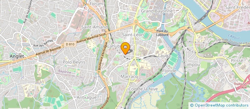 localisation de l'entreprise ETUDIANTS MAITRISE DROIT COMMU FRA-ESP à BAYONNE