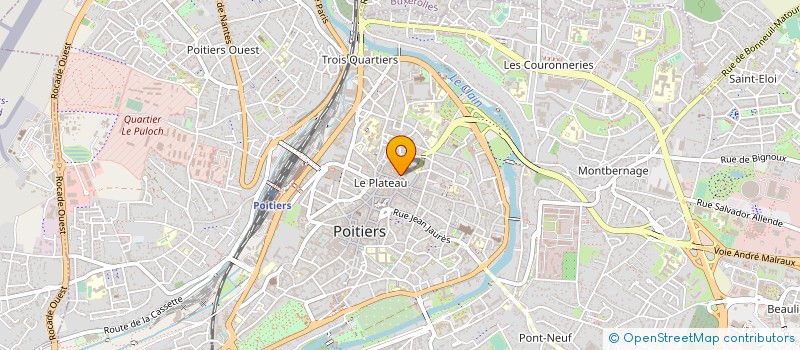 localisation de l'entreprise ETUDIANTS MASTER PROF CARRIERES JURIDIQUES à POITIERS