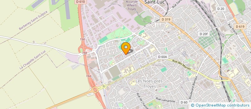 localisation de l'entreprise ETUDIANTS MUSULMANS DE FRANCE-TROYES à LA CHAPELLE-SAINT-LUC