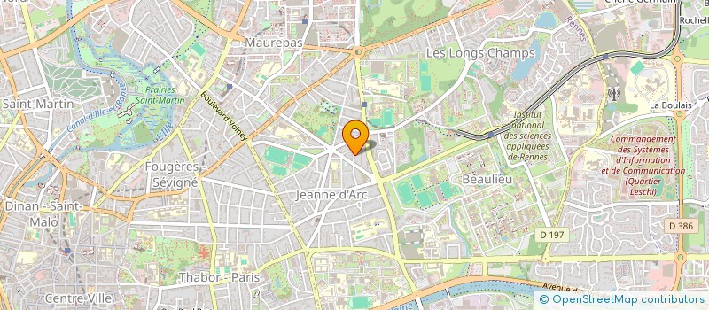 localisation de l'entreprise ETUDIANTS PACIFISTES INTERNATIONAUX  RENNES