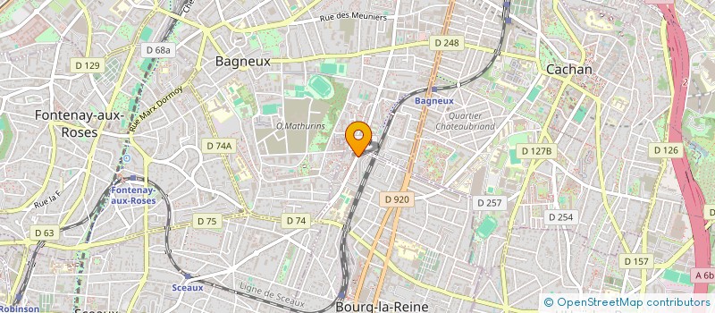 localisation de l'entreprise ETUDIANTS SOLIDAIRES POUR LES ETUDIANTS (ESPE) à BOURG-LA-REINE