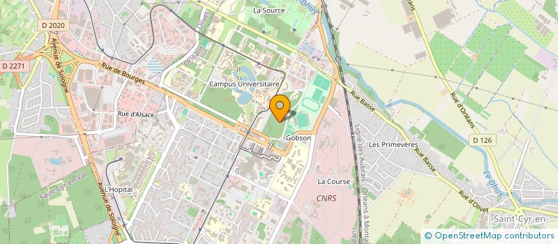 localisation de l'entreprise ETUDIANTS UNIS POUR LA TOLERANCE ET LA DEMOCRATIE  ORLEANS
