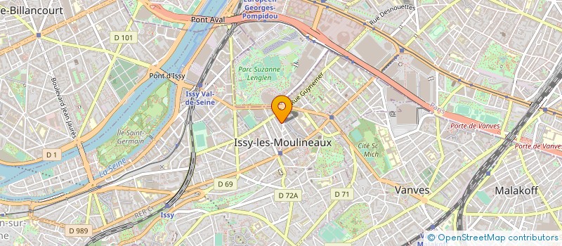 localisation de l'entreprise ETUDIMMO 92 à ISSY-LES-MOULINEAUX