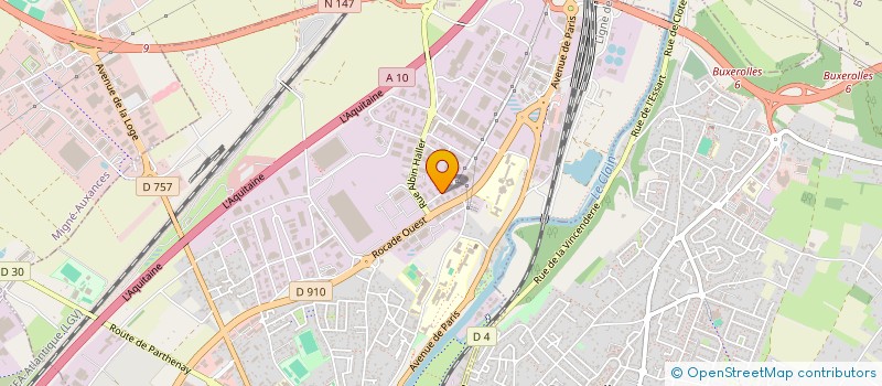 localisation de l'entreprise ETUDIS à POITIERS