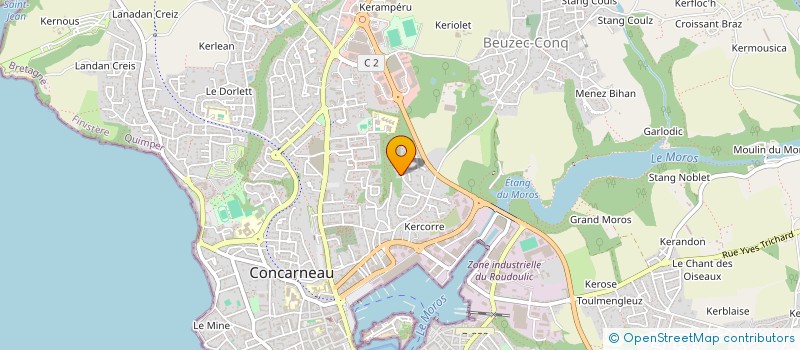 localisation de l'entreprise ETUVE à CONCARNEAU