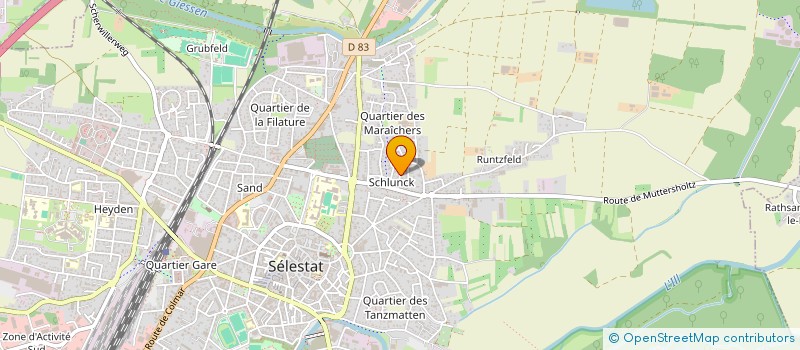 localisation de l'entreprise ETWALE  SELESTAT