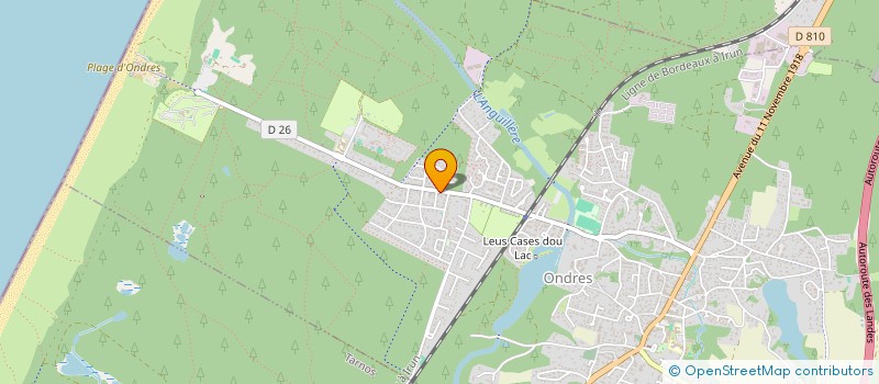 localisation de l'entreprise ETX'A à ONDRES