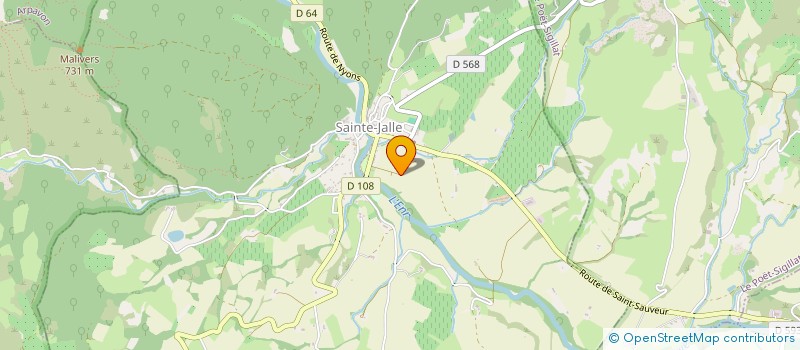 localisation de l'entreprise ETX SARL  MIRABEL-AUX-BARONNIES