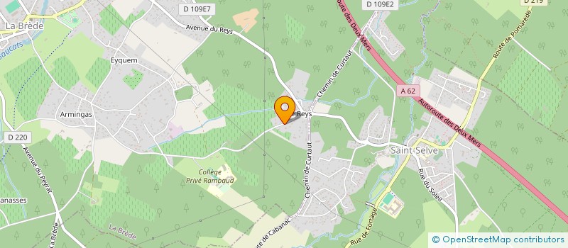 localisation de l'entreprise ETXE  LA BREDE