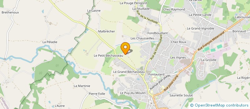 localisation de l'entreprise ETXE GRESKO  ROCHECHOUART