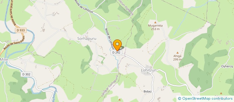 localisation de l'entreprise ETXE HATCHOYTIA  LARRIBAR-SORHAPURU