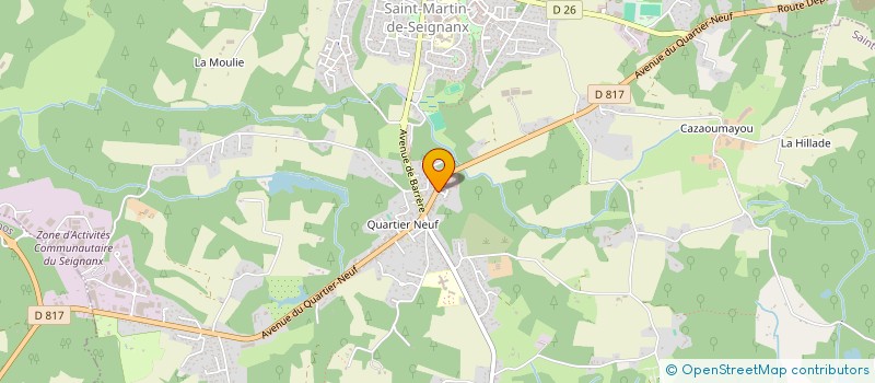 localisation de l'entreprise ETXE LUNA  SAINT-MARTIN-DE-SEIGNANX