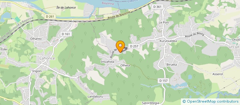 localisation de l'entreprise ETXE MAYA ET OMEGA  URCUIT