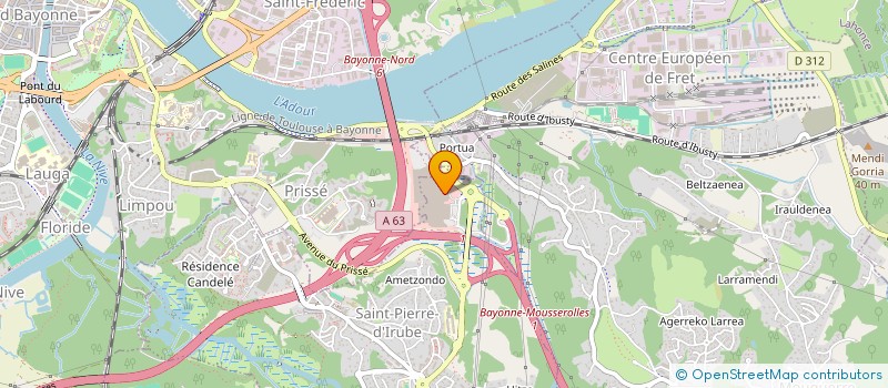 localisation de l'entreprise ETXE MP  SAINT-PIERRE-D'IRUBE