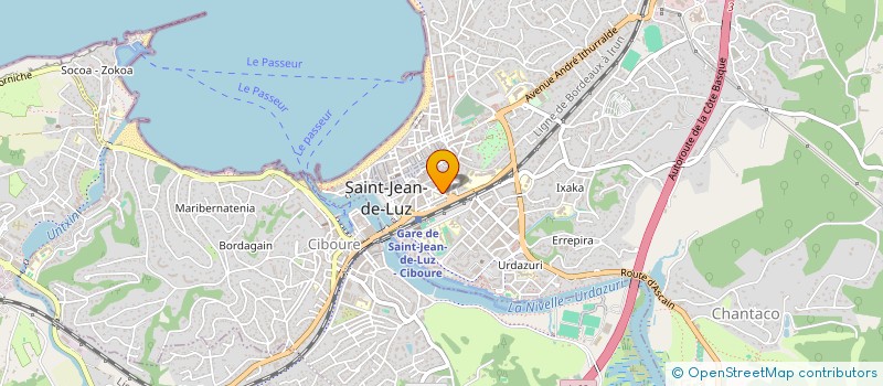 localisation de l'entreprise ETXE NAMI à SAINT-JEAN-DE-LUZ