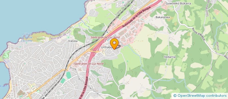 localisation de l'entreprise ETXE ONA  SAINT-JEAN-DE-LUZ